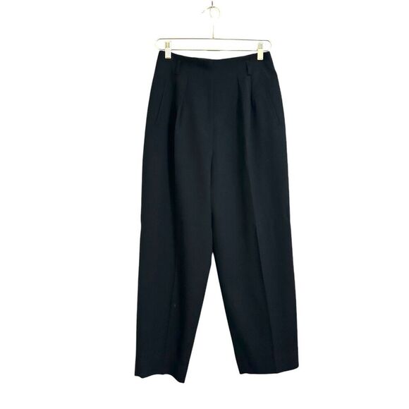 Vintage Jones New York Country Wool Slacks Women's 10P Black Lined Business - Picture 1 of 7